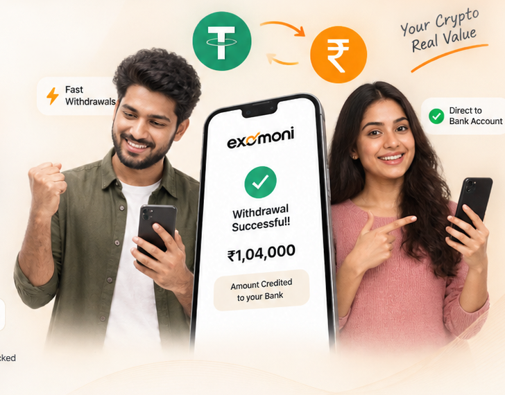 Exomoni USDT to INR exchange